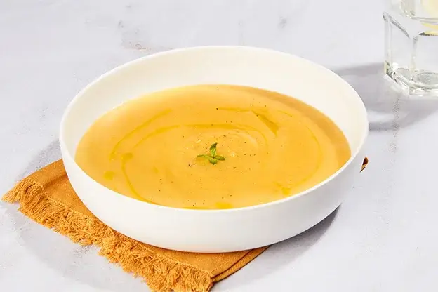 Crema de calabaza asada con tomillo a domicilio